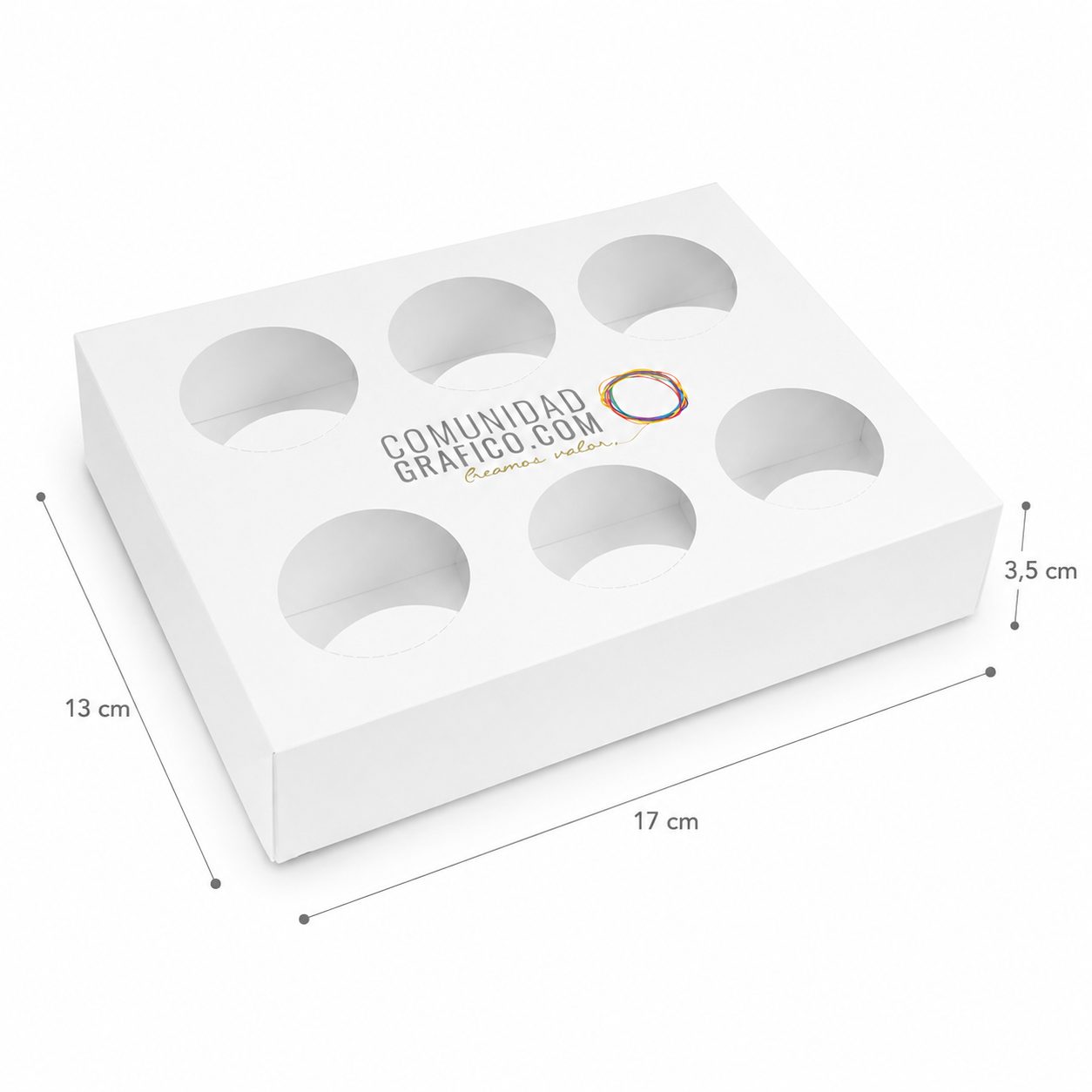 Porta vasos 6 unidades