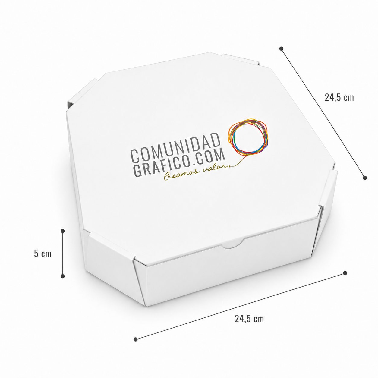 Pizza Octogonal 6 porciones